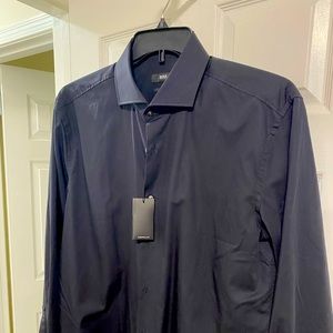 Boss men’s black dress shirt, size 17